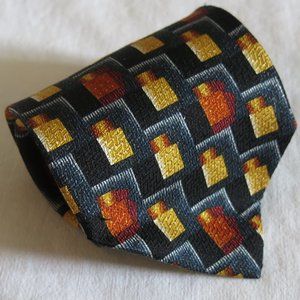 Ermenegildo Zegna Geometric Print Silk Neck Tie